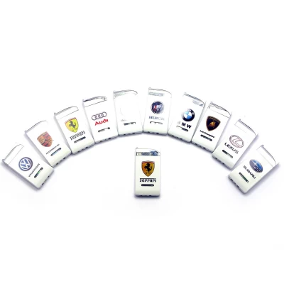 Зажигалка газовая турбо Авто бренды (6х3х0,6 см) Зажигалка газовая турбо "Авто бренды" (6х3х0,6 см)(1101A) код 27749