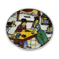 Магнит на холодильник Чайная церемония (5,5 см)