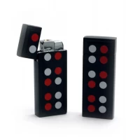 Зажигалка газовая  турбо Домино (7х3х1,5 см)