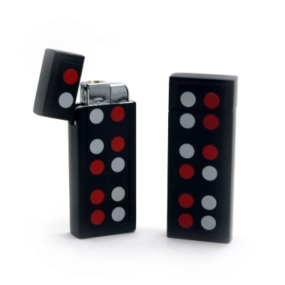 Зажигалка газовая турбо Домино (7х3х1,5 см) Зажигалка газовая турбо "Домино" (7х3х1,5 см)(A37) код 27781