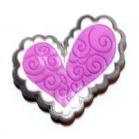 Магнит на холодильникСердечко (3х3 см)