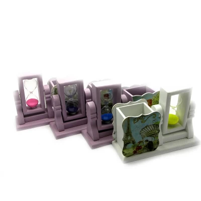 Часы песочные с подставкой для ручек (17х12,5х6,5 см)(H-208) код 27880