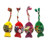 Чехол для ключей -брелок Рыбка ткань (11х7 см)