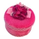 Шкатулка розовая ( 7×10×10 см)