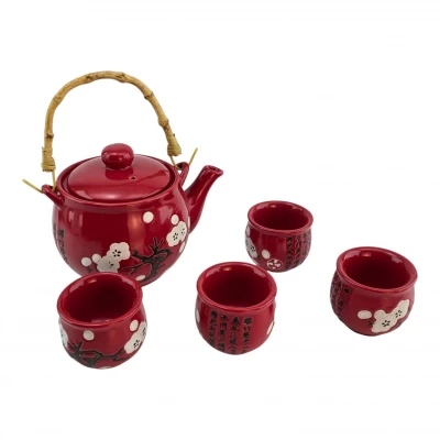 Сервиз керамический (чайник ,4 пиалы)(чайник 700 мл пиала 50 мл(28х17х11,5 см) Сервиз керамический (чайник ,4 пиалы)(чайник 700 мл пиала 50 мл(28х17х11,5 см)