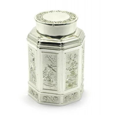 Баночка для чая металл (11х7,5х7,5 см) Баночка для чая металл (11х7,5х7,5 см)(LQ2692) код 28015