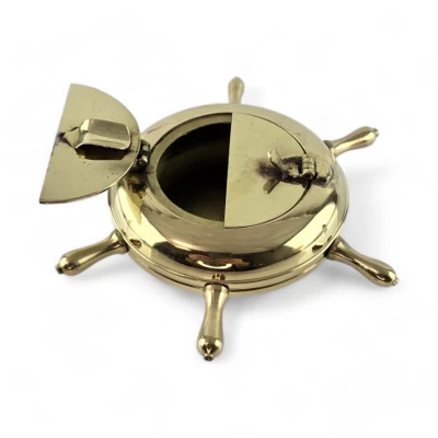 Пепельница Штурвал бронза (13х12х4 см)