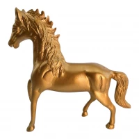 Статуэтка лошади из алюминия (20×18×4 см)