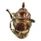 Чайник бронзовый с горелкой на подставке с цветным рисунком (30,5х19х16 см)A