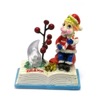 Козочка на книге с подсветкой (8,5х8,5х4,5 см)