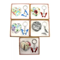 Зеркальце с брелоком набор (14х12х2 см)