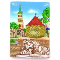 Магнит на холодильник Львов - Пороховая башня (7х5см.)