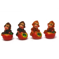 Обезьянка с фруктами (8 шт/уп)(7х5х4,5 см)