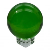 Шар хрустальный на подставке зеленый (5,8 см)