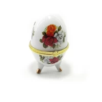 Шкатулка яйцо Розы(10х6х6 см)G