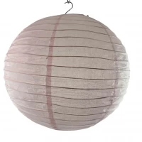Фонарь светло-розовый бумажный (d-40 см)