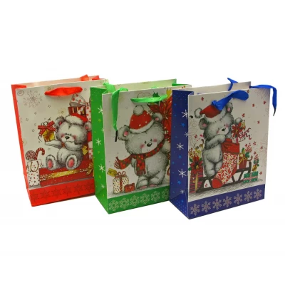 Пакет подарочный Новый год картон (12 шт/уп)(23х18 см) Пакет подарочный Новый год картон (12 шт/уп)(23х18 см)
