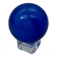 Шар хрустальный на подставке синий (d-4.9 см)