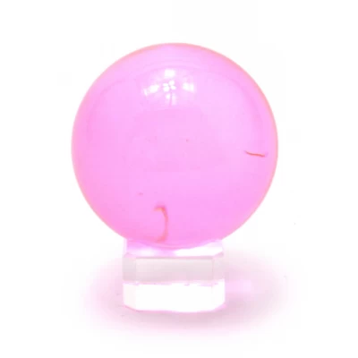 Шар хрустальный на подставке розовый (5 см)