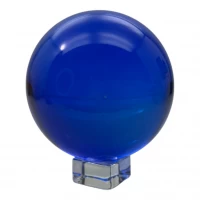 Шар хрустальный на подставке синий (d-7,8 см)