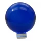 Шар хрустальный на подставке синий (d-7,8 см)