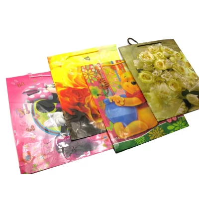 Пакет подарочный пластик (39х32х9 см)(12 шт/уп)  Код: 28881