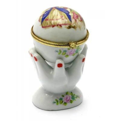 Шкатулка керамическая "Руки" (10х6х4,5 см)  Код: 28944