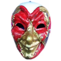 Маска карнавальная Венецианская папье-маше (24,5см)