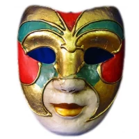 Маска карнавальная Венецианская папье-маше (23см)