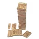 Игра настольная Дженга с фантами, надписи на русском языке (60 брусков)(28,5х7х7 см) массив дерева