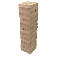 Игра настольная Дженга с фантамис мешочком, надписи на русском языке (60 брусков)(28,5х7х7 см)