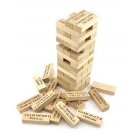 Игра настольная Дженга с фантамис мешочком, надписи на английском языке (60 брусков)(28,5*7*7см)