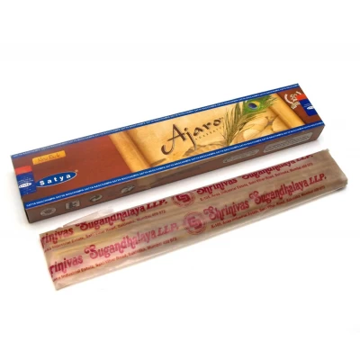 Ajaro (Вечная Молодость)(15 gm)(Satya) пыльцовое благовоние Ajaro (Вечная Молодость)(15 gm) (12 шт/уп)(Satya) пыльцовое благовоние