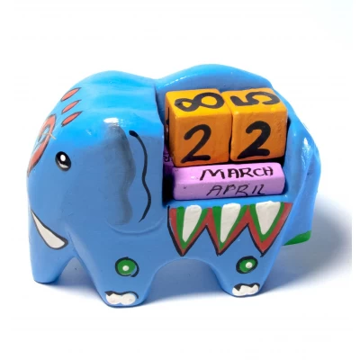 Вечный календарь Слон дерево (10х7х4,5 см) Календарь настольный 'Слон' дерево (10х7х4,5 см)