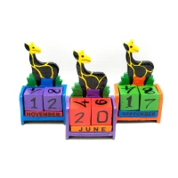 Вечный календарь Жираф дерево (17х10х5 см)