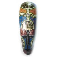 Маска расписная деревянная (50х15х2,5 см)