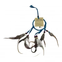 Ловец снов синий (d-6,5 см h-25 см)