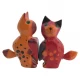 Кошки пара с сердечком дерево (10х7х3 см)