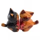 Кошки пара с сердечком дерево (13,5х8х3 см)