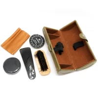 Дорожный набор для ухода за обувью коричневый (16,5х7х7 см)