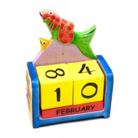 Вечный календарь Рыбы дерево (14,5х10,5х5 см)