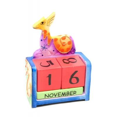 Вечный календарь Жираф дерево (14,5х10,5х5 см) Календарь настольный 'Жираф' дерево (14,5х10,5х5 см)