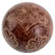 Декоративный терракотовый шар с цветочной гравировкой, Индонезия, Ø 8.5 см