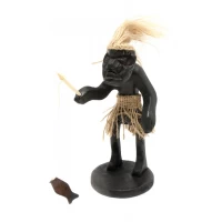 Папуас Рыбак дерево (16х15х7 см)