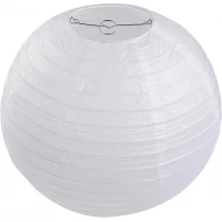 Фонарь белый бумажный (d-20 см)