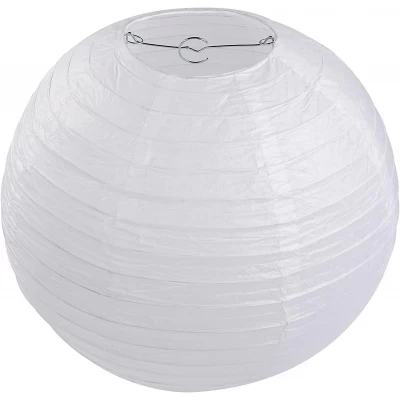Фонарь белый бумажный (d-20 см)
