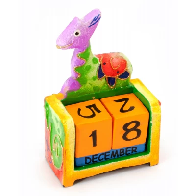 Вечный календарь Жираф дерево (10х7х4 см) Календарь настольный 'Жираф' дерево (10х7х4 см)