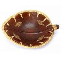 Блюдо терракотовое Лист (25х20х6 см)