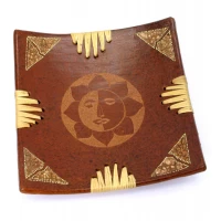 Блюдо терракотовое Солнце (20х20х4 см)