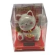 Кошка Манэки-нэко на солнечной батарее (10,5х10х9см)